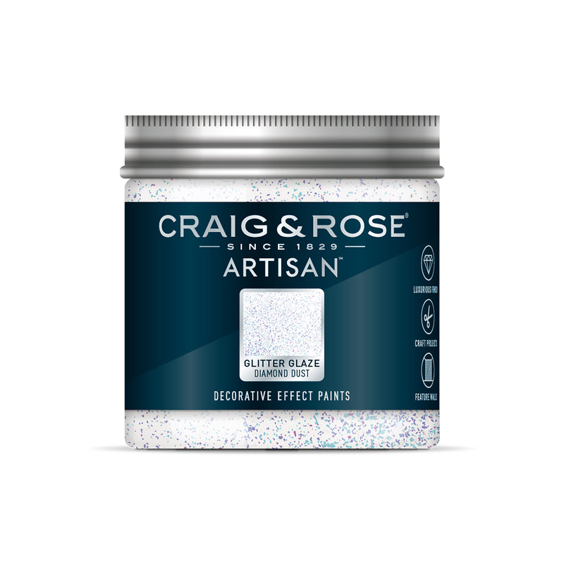 Craig & Rose Artisan Glitter Effects Paint - Diamond Dust