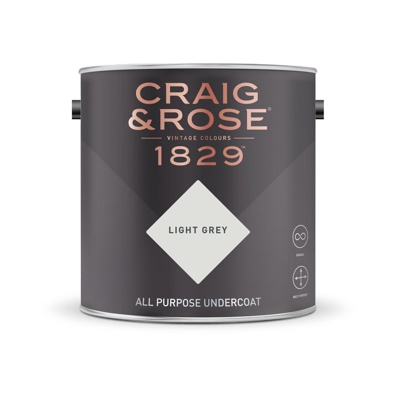 Craig & Rose 1829 All Purpose Undercoat - Light Grey (2.5L) - Buy Paint Online