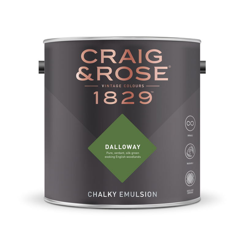Craig & Rose 1829 Chalky Emulsion (2.5L) - Buy Paint Online