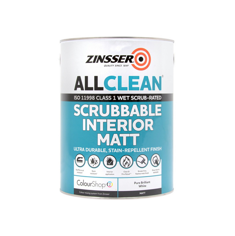 Zinsser All Clean Paint (Scrubbable Interior Matt) - 2.5L