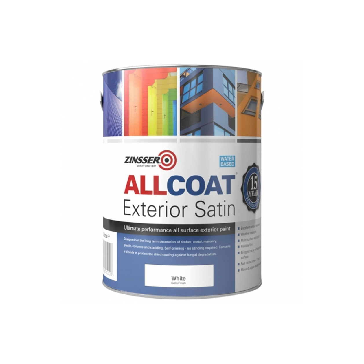 Zinsser AllCoat Exterior Satin (Water Based) - 1L | Buy Zinsser