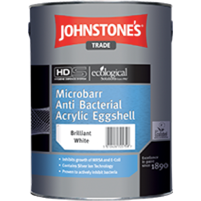 Johnstones Microbarr Anti Bacterial Acrylic Eggshell - Buy Paint Online