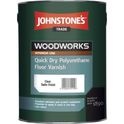 Johnstones Quick Dry Polyurethane Floor Varnish - Buy Paint Online