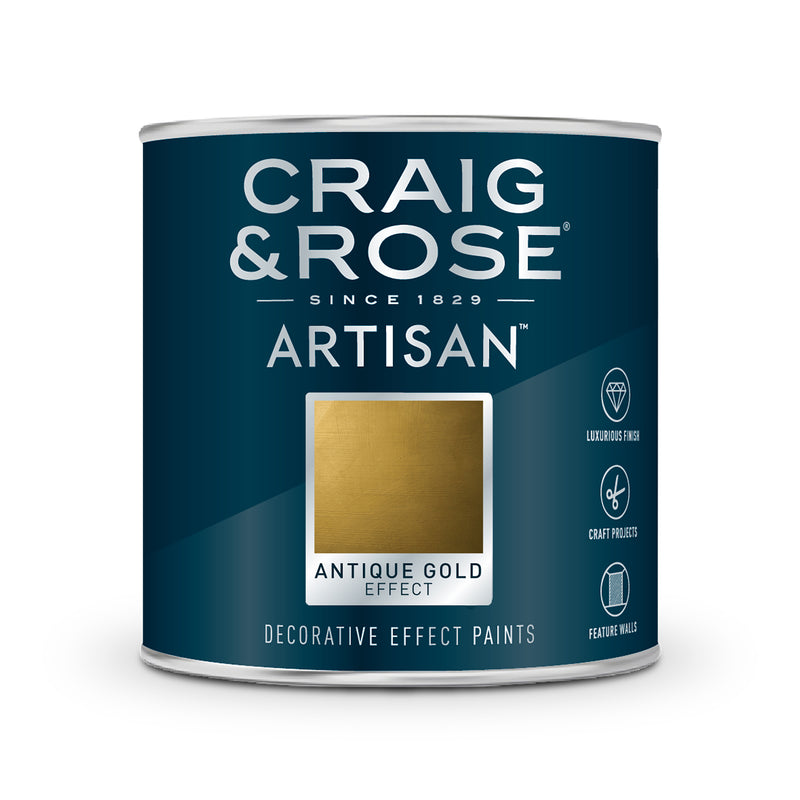 Craig & Rose Artisan Gold Effects Decorative Paint - Antique Gold
