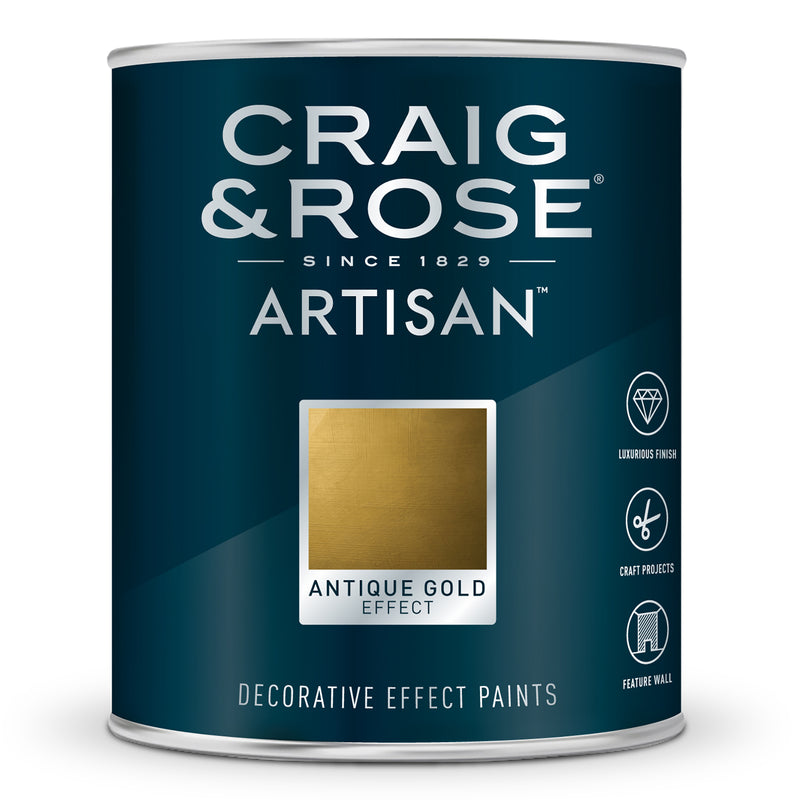 Craig & Rose Artisan Gold Effects Decorative Paint - Antique Gold