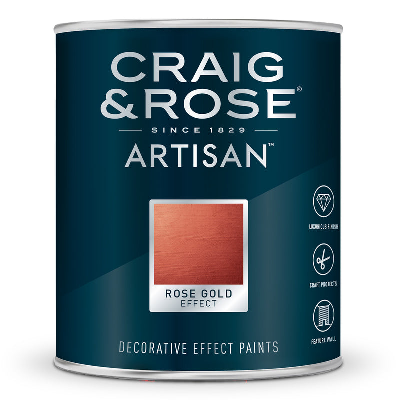 Craig & Rose Artisan Gold Effects Decorative Paint - Rose Gold