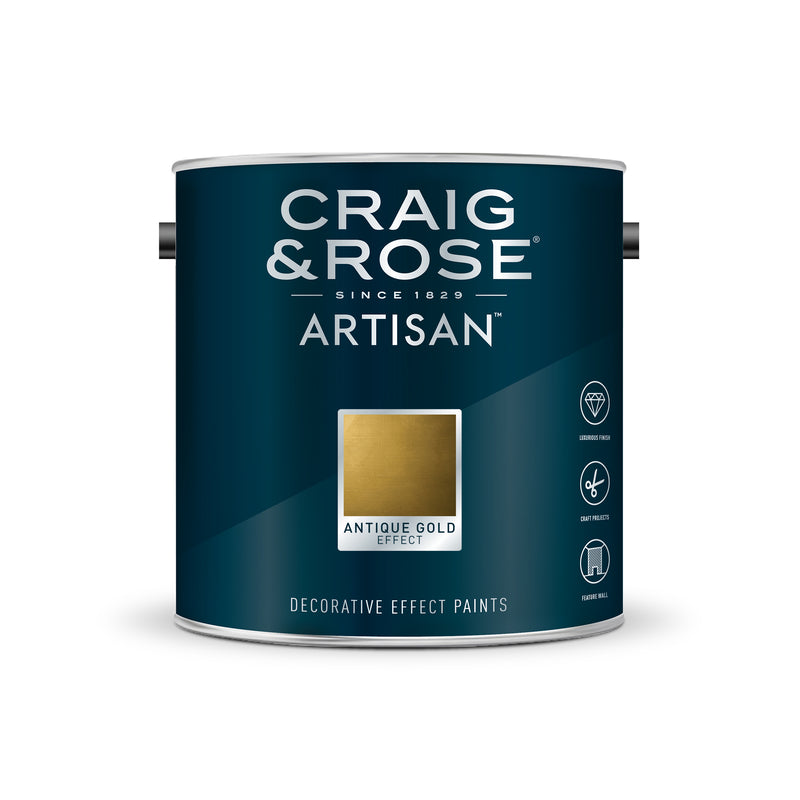 Craig & Rose Artisan Gold Effects Decorative Paint - Antique Gold