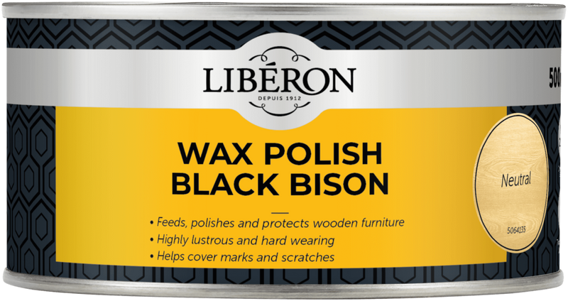 Liberon Wax Polish Black Bison Paste 150cc Clear