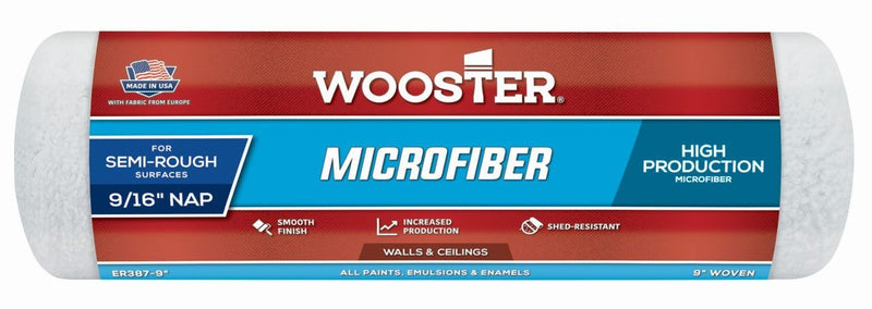 Wooster MicroFiber Roller 9/16" Medium Pile 9 Inch