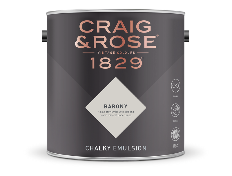 Craig & Rose 1829 Chalky Emulsion (2.5L) - Buy Paint Online