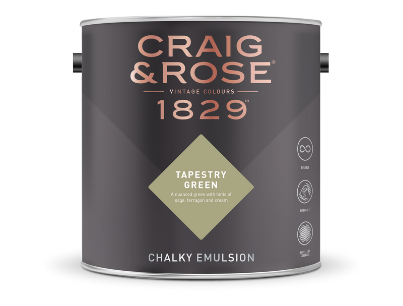 Craig & Rose 1829 Chalky Emulsion (2.5L) - Buy Paint Online