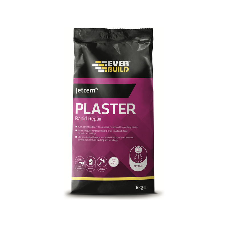 Everbuild Jetcem Quick Set Patching Plaster | 6kg | Buy Everbuild