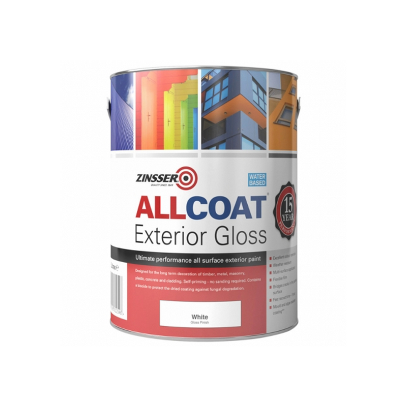 Zinsser AllCoat Exterior Gloss (Water Based) - 2.5L