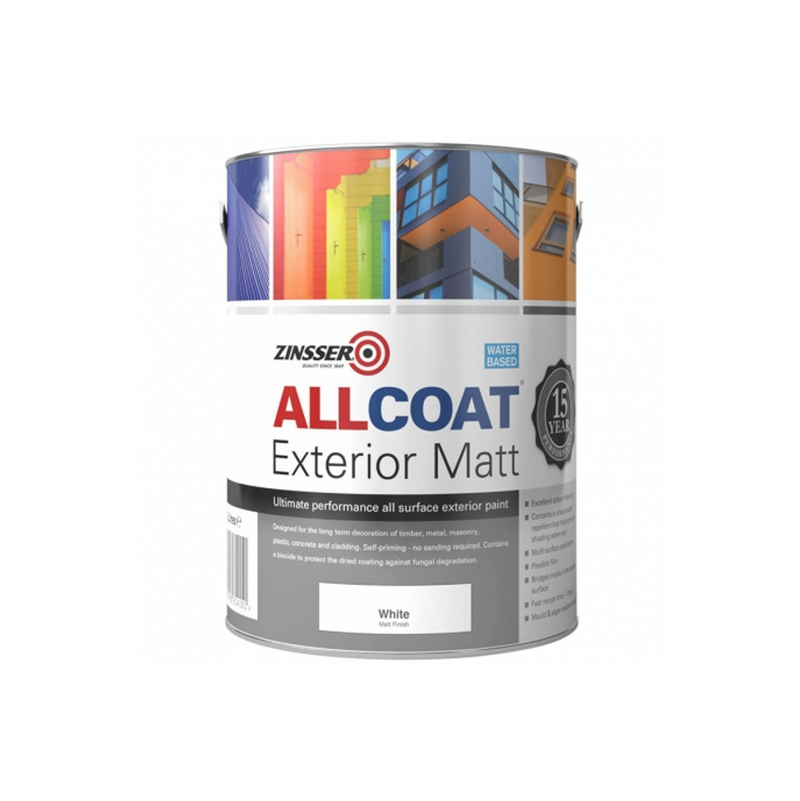 Zinsser All Coat Exterior Matt (Water Based) - 1L