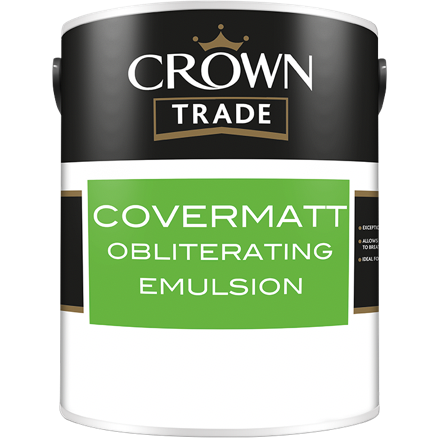 Crown Trade Covermatt Obliterating Emulsion Paint - Buy Paint Online