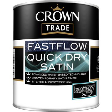 Crown Trade Fastflow Quick Dry Satin Paint - Buy Paint Online