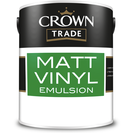 Crown Trade Matt Vinyl Emulsion Paint - Buy Paint Online