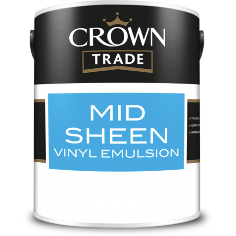 Crown Trade Mid Sheen Vinyl Paint - Buy Paint Online