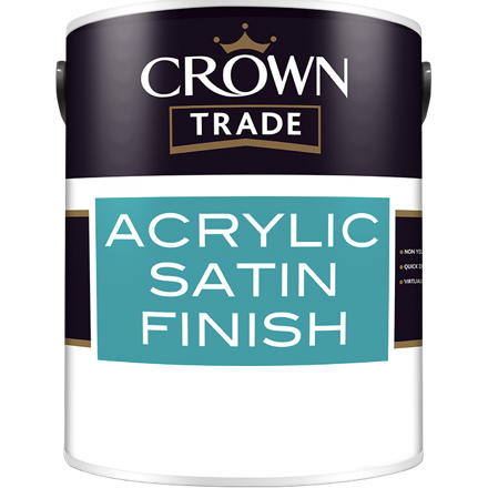 Crown Trade Acrylic Satin Finish Paint - Buy Paint Online
