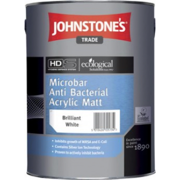 Johnstones Microbar Anti Bacterial Acrylic Matt - Buy Paint Online