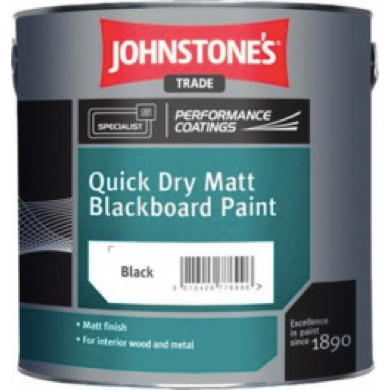 Johnstones Quick Dry Matt Blackboard Paint - Buy Paint Online
