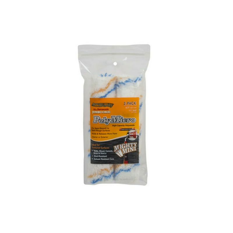 Arroworthy Polymicro Nap Jumbo Cage Roller Twin Pack 6.5" x 1/2
