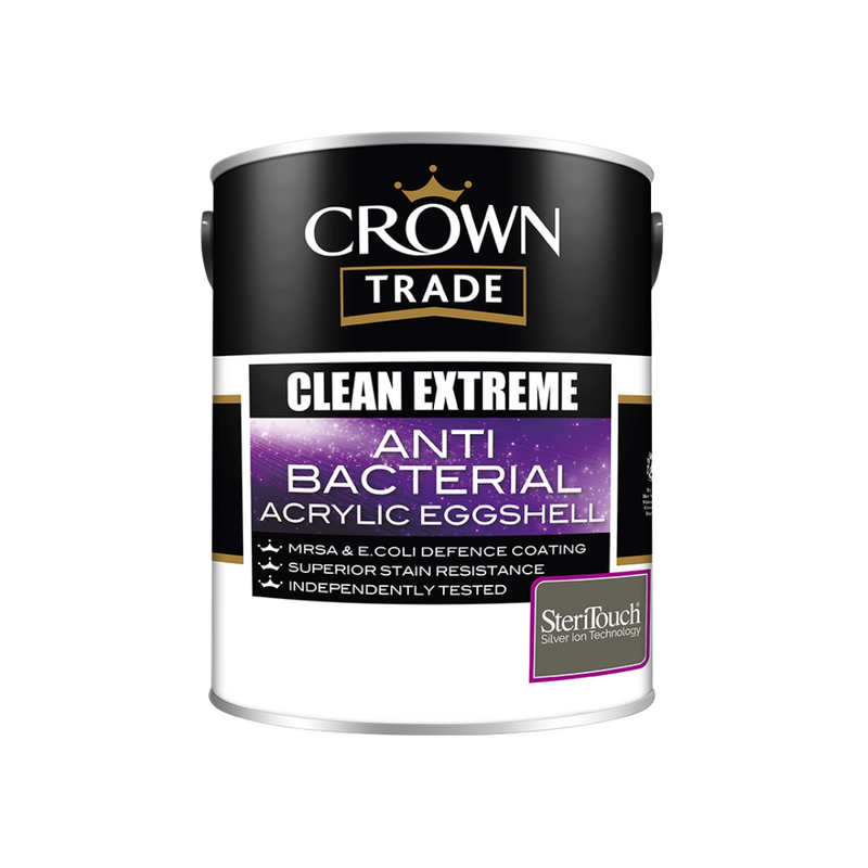 Crown Trade Steracryl Anti Bacterial Durable Acrylic Eggshell
