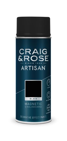 Craig & Rose Artisan Black Magnetic Chalkboard Spray - Buy Paint Online