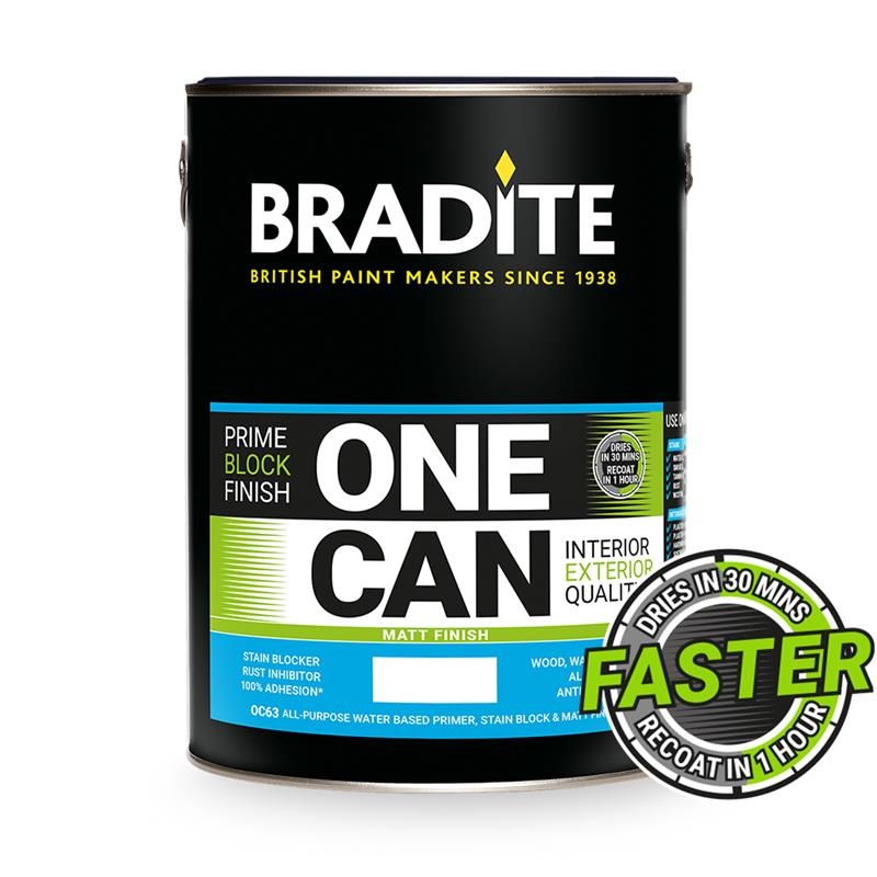 Bradite One Can Primer/Finish - Matt OC63 Base Y
