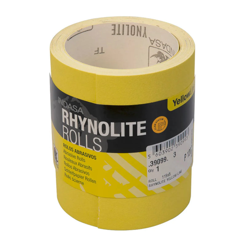 10 Meter Indasa Rhynolite Yellow Line Sand Paper P120